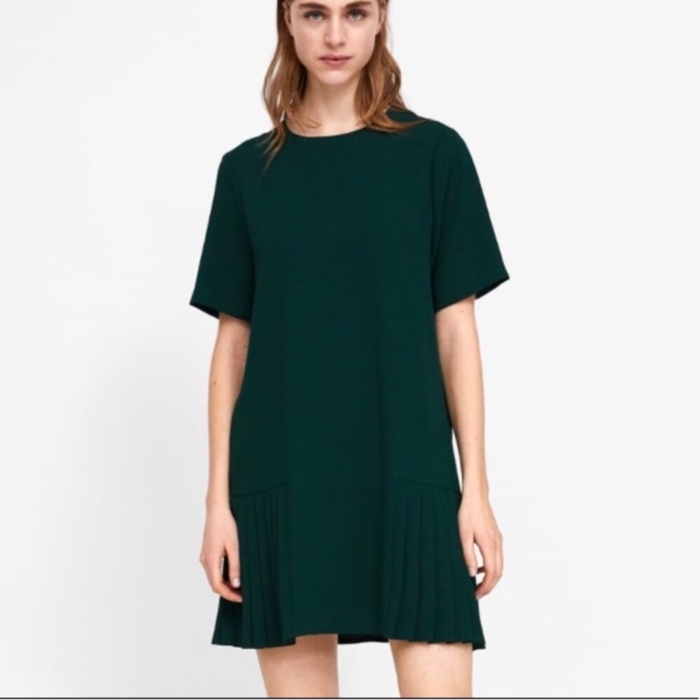 ZARA Pleated Mini Dress